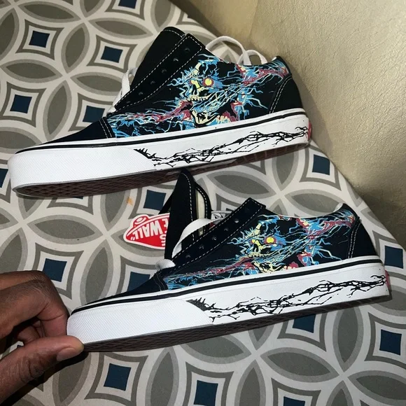 Vans Shoes Vans Old Skool Mens Zap Low Glow In The Dark